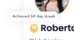 Achieved 50 day streak notification